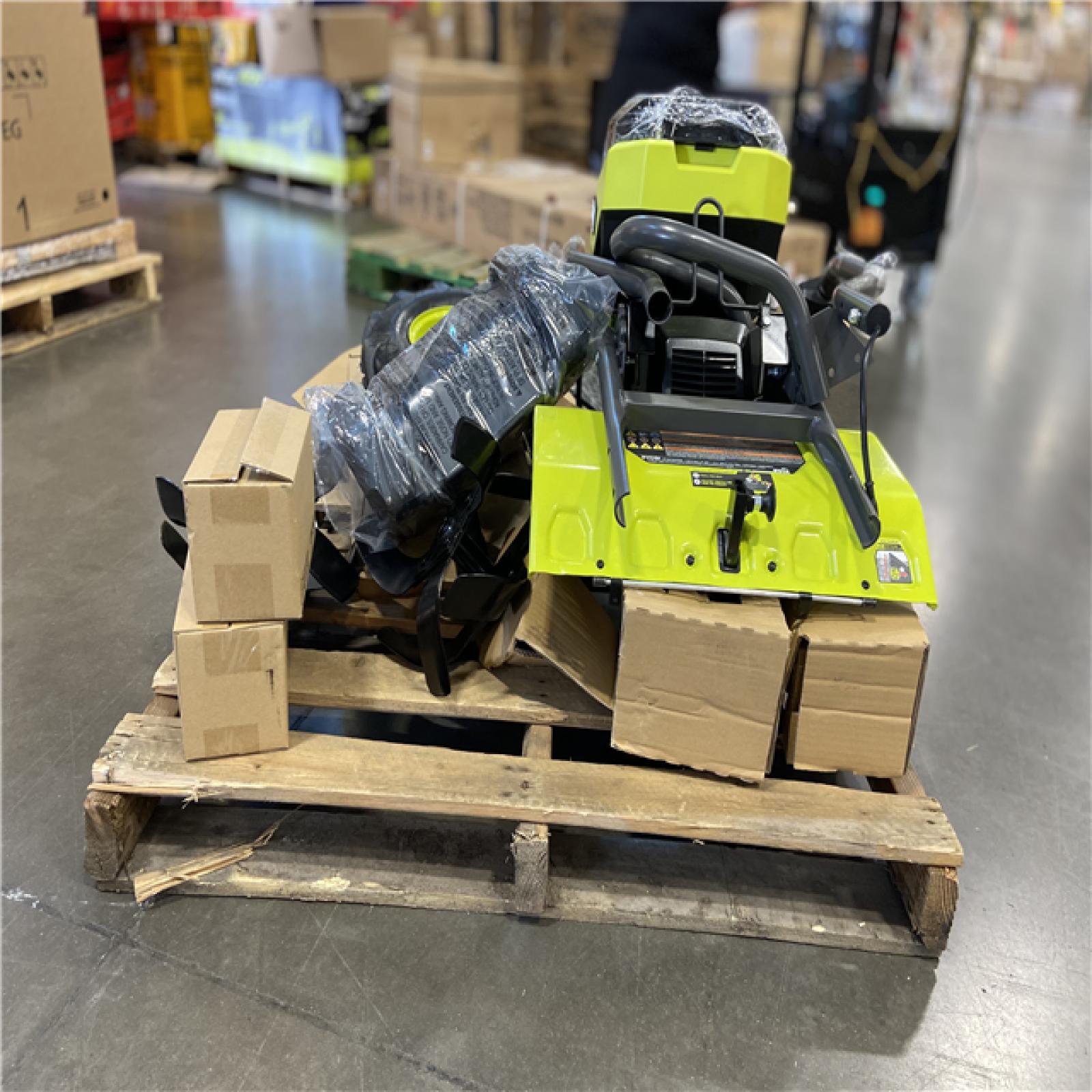 DALLAS LOCATION - RYOBI 40V HP Brushless 18 in. Battery Powered Rear Tine Tiller with (4) 6.0 Ah Batteries and Charger