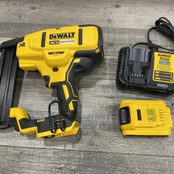 AS-IS DEWALT 20V MAX XR Lithium-Ion Cordless 18-Gauge Narrow Crown Stapler Kit