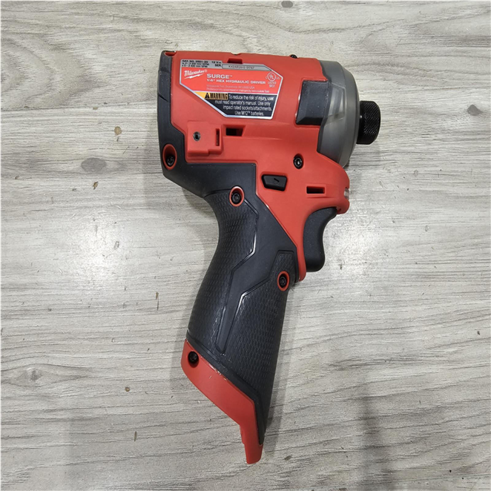 AS-IS Milwaukee FUEL SURGE 12V Lithium-Ion Brushless Cordless 1/4 in. Hex Impact Driver (Tool-Only)