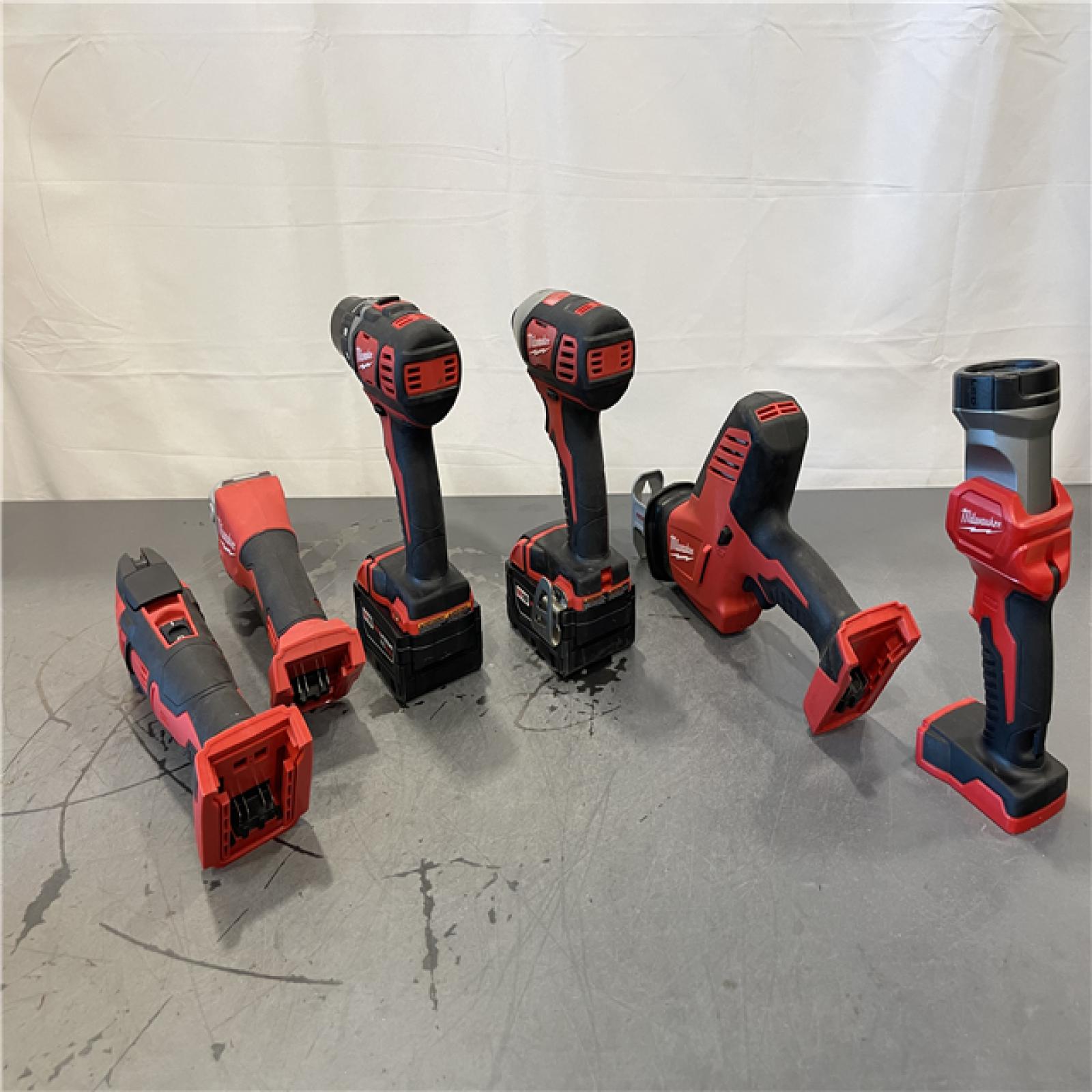 AS-IS - Milwaukee M18 18-Volt Lithium-Ion Cordless Combo Kit 7-Tool