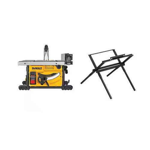 NEW! - DEWALT 15 Amp Corded 8-1/4 in. Compact Jobsite Tablesaw with Compact Table Saw Stand