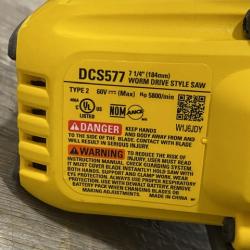 AS-IS DEWALT FLEXVOLT 60V MAX Cordless Brushless 7-1/4 in. Wormdrive Style Circular Saw (Tool Only)