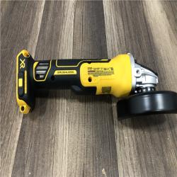 AS-IS DEWALT 20V MAX XR Cordless Brushless 4.5 in. Slide Switch Small Angle Grinder with Kickback Brake (Tool Only)