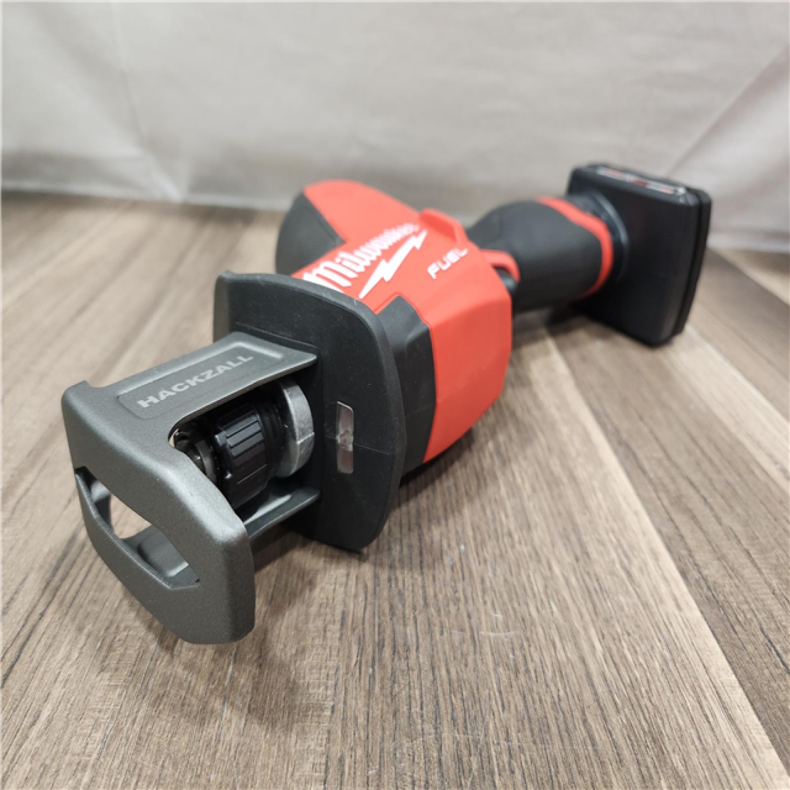 AS-IS- Milwaukee M12 FUEL 12-Volt Lithium-Ion Brushless Cordless HACKZALL Reciprocating Saw Kit W/ Free M12 4.0Ah Compact Battery