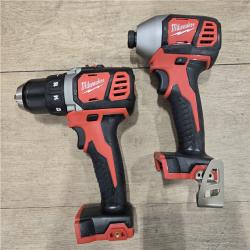 AS-IS Milwaukee 18V Lithium-Ion Cordless Drill Driver/Impact Driver Combo Kit