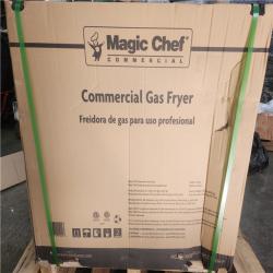 Phoenix NEW Magic Chef 35 Qt. 50lb. Stainless Steel Commercial Gas Fryer - 120 000 BTU (SEALED)