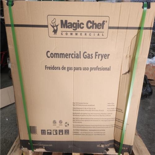 Phoenix NEW Magic Chef 35 Qt. 50lb. Stainless Steel Commercial Gas Fryer - 120 000 BTU (SEALED)