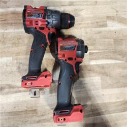 HOUSTON LOCATION - AS-IS Milwaukee FUEL 18V Lithium-Ion Brushless Cordless Hammer Drill and Impact Driver Combo Kit