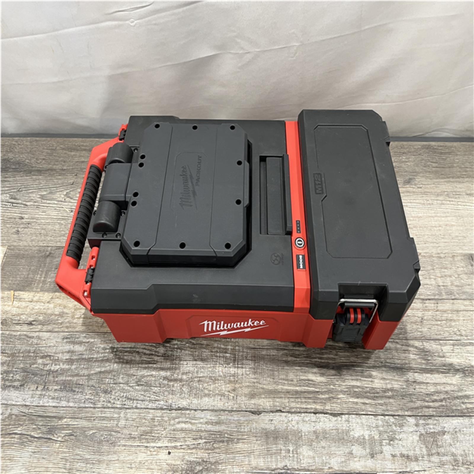 AS-IS Milwaukee 12-Volt Lithium-Ion Cordless PACKOUT Flood Light w/USB Charging