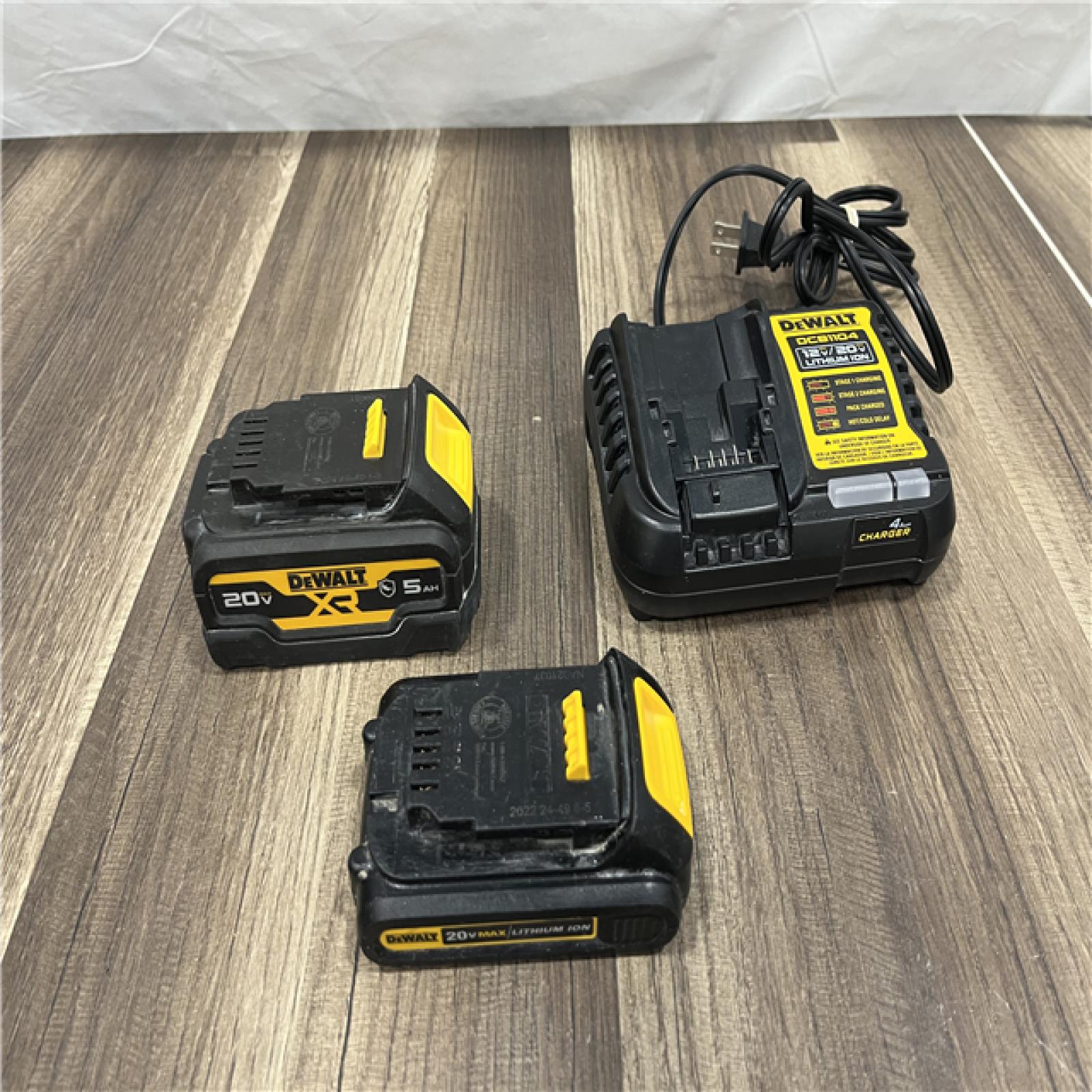 AS-IS DEWALT 20-Volt MAX Lithium-Ion Cordless 7-Tool Combo Kit with 2.0 Ah Battery, 5.0 Ah Battery and Charger