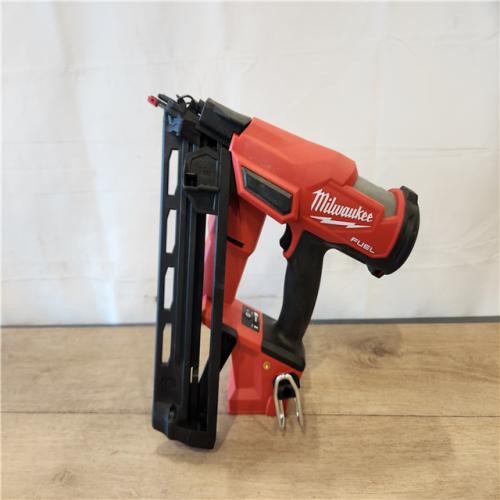 AS-IS- Milwaukee  FUEL 18-Volt Lithium-Ion Brushless Cordless Gen II 16-Gauge Angled Finish Nailer (Tool-Only)