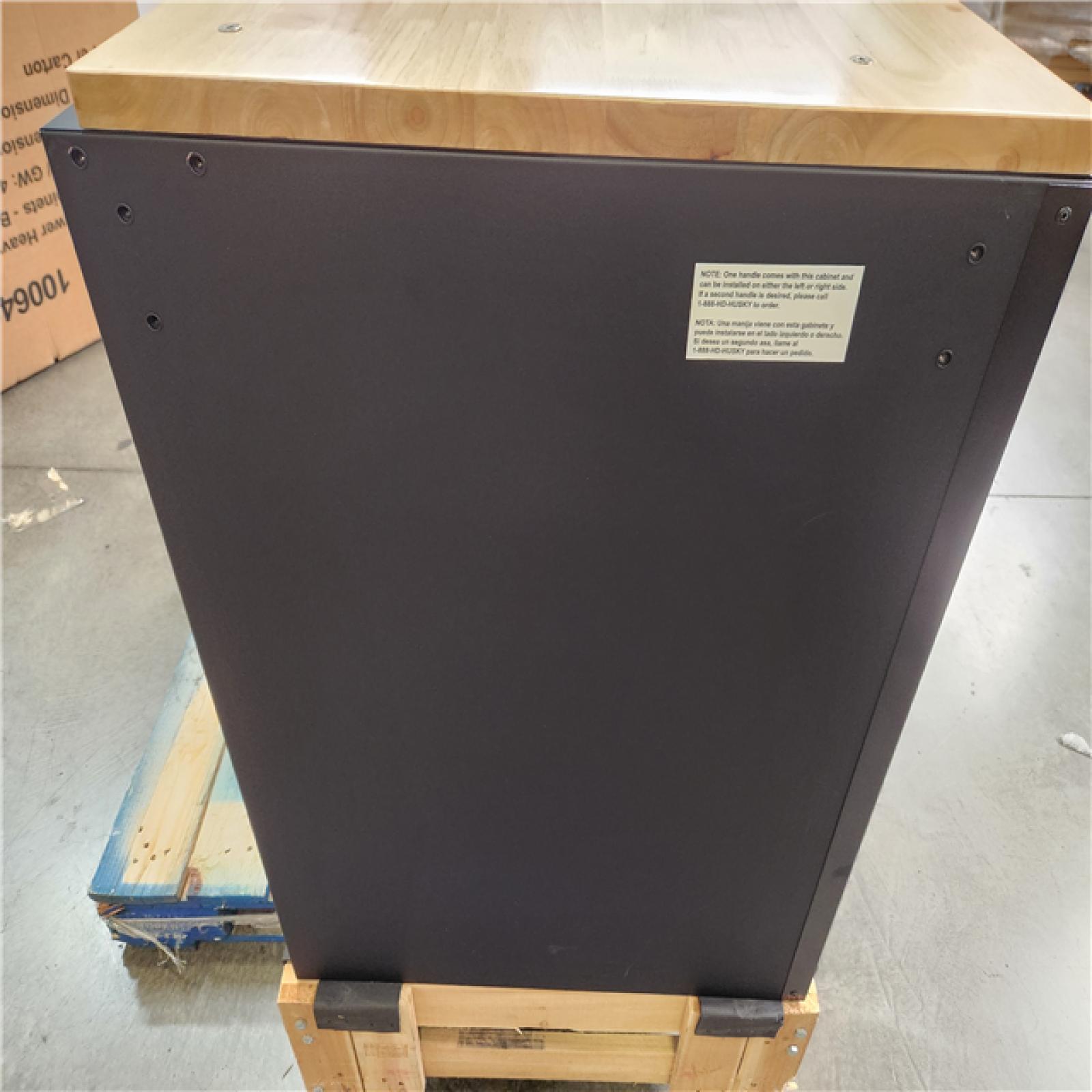 Phoenix NEW Husky 56 in. W x 27.6 in. D 10-Drawer Matte Black Heavy-Duty Mobile Workbench with Pegboard and Top Cabinets