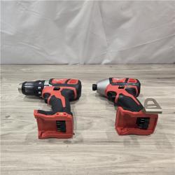 AS-IS Milwaukee 18V Cordless 2-Tool Drill/Driver and Impact Driver Kit