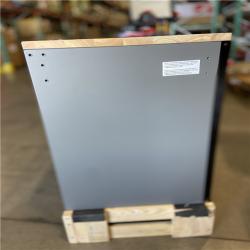 DALLAS LOCATION - Husky Heavy Duty 61 in. W x 23 in. D 15-Drawer Matte Gray Mobile Workbench Cabinet with Solid Wood Top