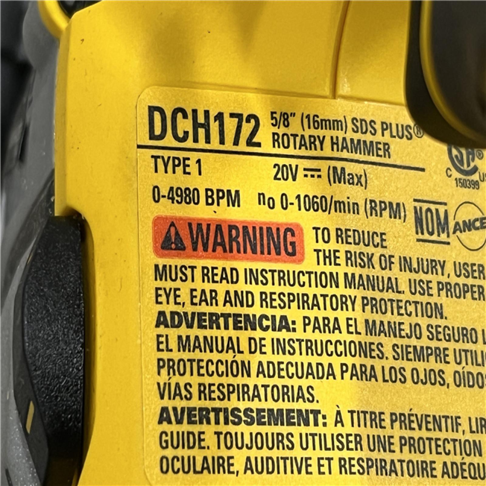 AS-IS DEWALT ATOMIC 20V MAX Cordless Brushless Ultra-Compact 5/8 in. SDS Plus Hammer Drill (Tool Only)