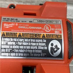 AS-IS Milwaukee 18V Lithium-Ion Brushless Cordless 1/2 in. Compact Drill/Driver Kit