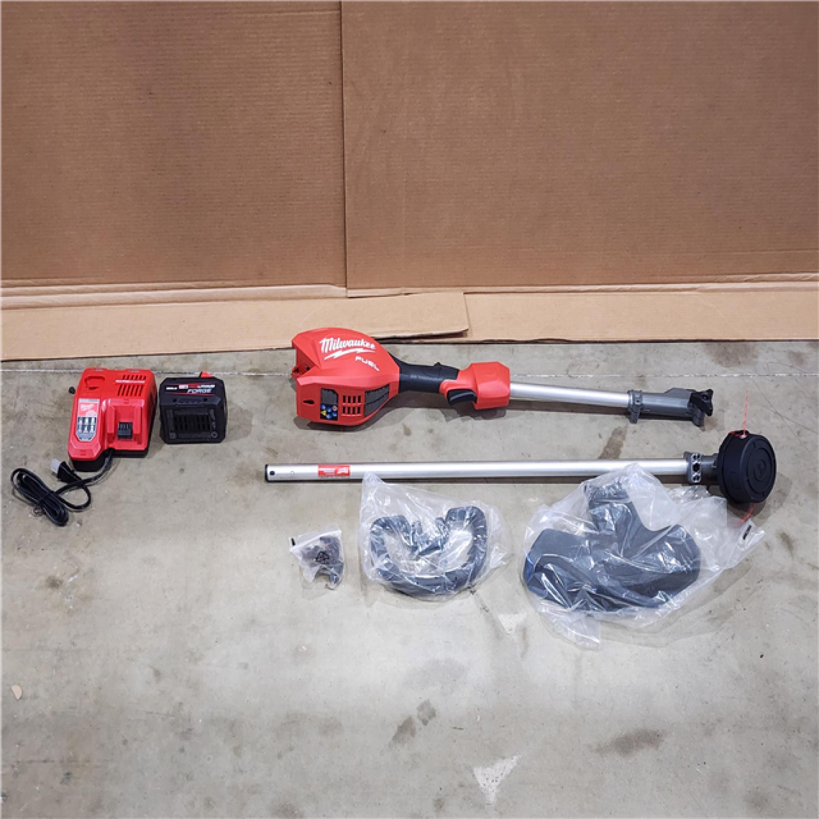 HOUSTON LOCATION - AS-IS M18 FUEL 18V 16 in. Brushless Cordless Battery Powered String Trimmer W/QUIK-LOK Attachment Capability & 8.0 Ah Battery