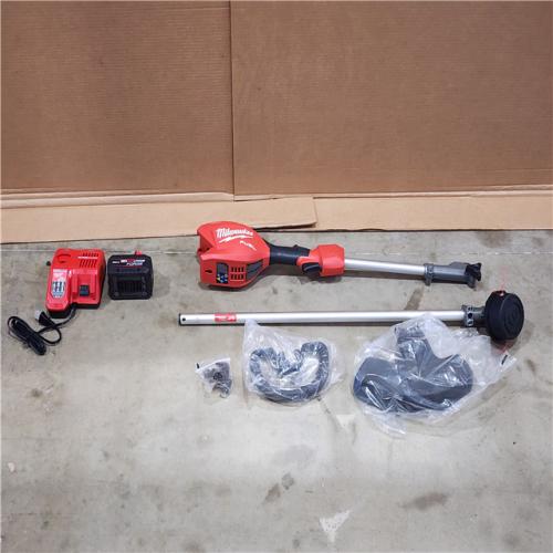 HOUSTON LOCATION - AS-IS M18 FUEL 18V 16 in. Brushless Cordless Battery Powered String Trimmer W/QUIK-LOK Attachment Capability & 8.0 Ah Battery