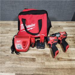 HOUSTON LOCATION - AS - IS Milwaukee 2 Tool Combo Kit W/ (2) Battery & Charger