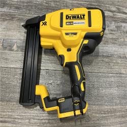 AS-IS DEWALT 20V MAX XR Lithium-Ion Cordless 18-Gauge Narrow Crown Stapler Kit