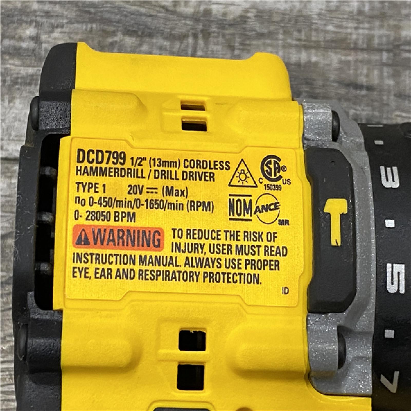 AS-IS DEWALT ATOMIC 20V Lithium-Ion Cordless 1/2 in. Hammer Drill Kit