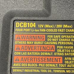 LIKE NEW - DEWALT 20-Volt MAX 4-Port Charger with 20-Volt MAX Lithium-Ion 5.0 Ah and 2.0 Ah Batteries