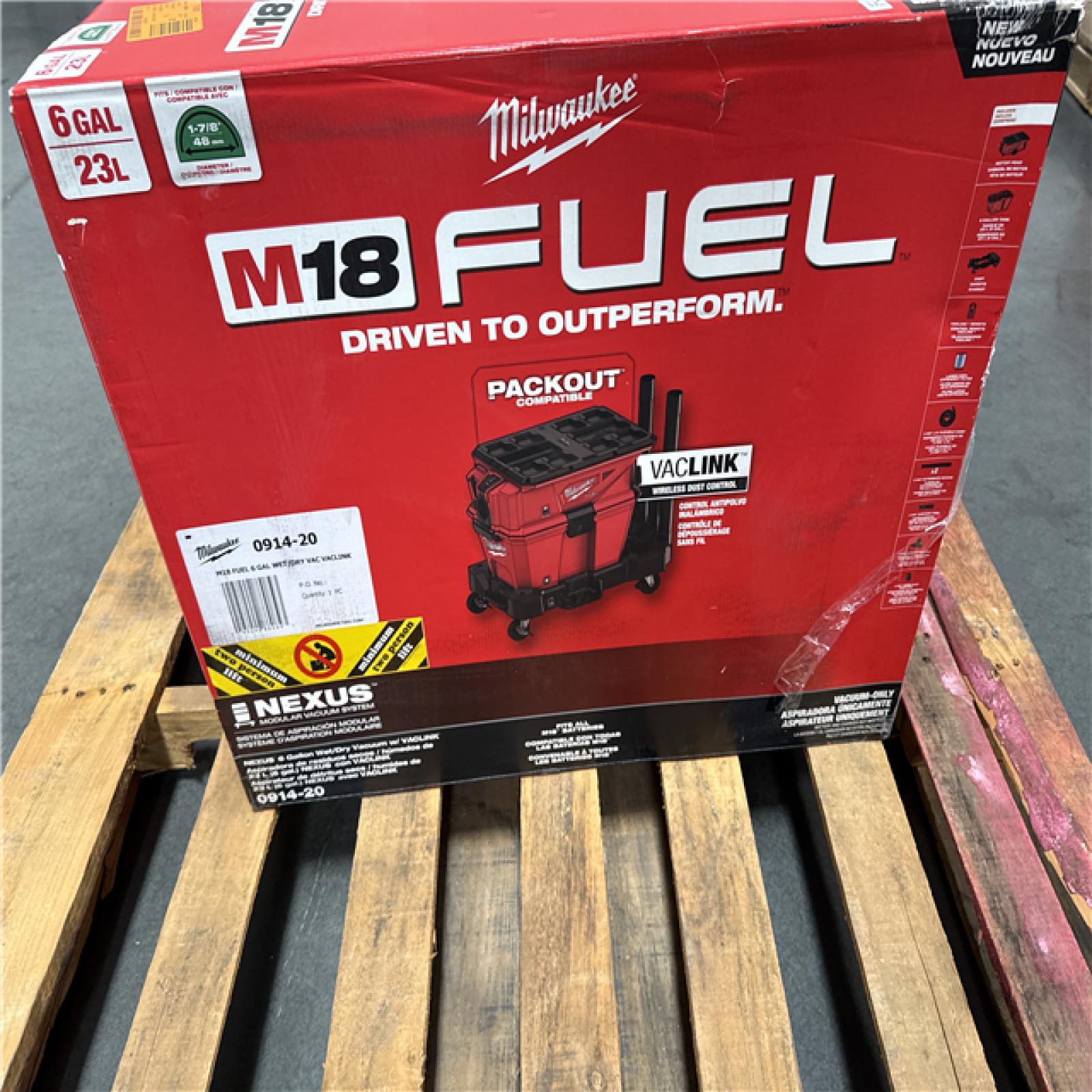 California NEW Milwaukee 6 gallon Wet/Dry Vacuum (Tool Only)
