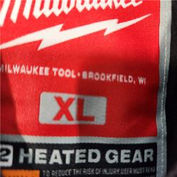 AS-IS Milwaukee Men's X-Large M12 12-Volt Lithium-Ion Cordless Gray Heated Jacket Hoodie Kit with (1) 2.0 Ah Battery and Charger