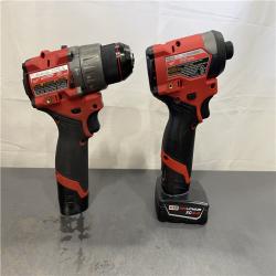 AS-IS - Milwaukee M12 FUEL 12-Volt Lithium-Ion Brushless Cordless Hammer Drill and Impact Driver Combo Kit