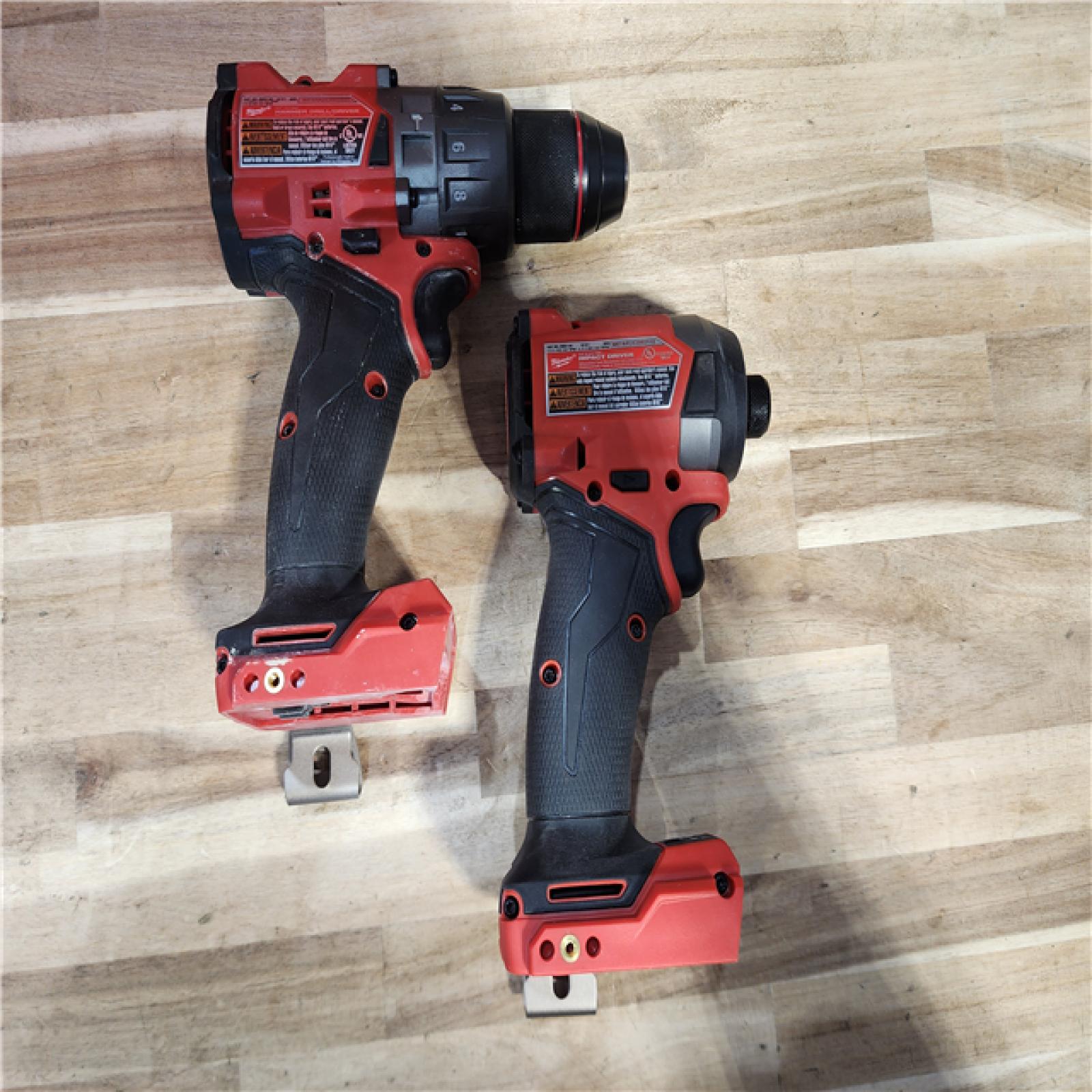 HOUSTON LOCATION - AS-IS Milwaukee  FUEL 18V Lithium-Ion Brushless Cordless Hammer Drill and Impact Driver Combo Kit