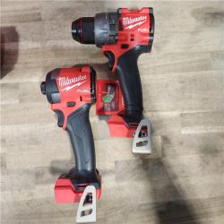 HOUSTON LOCATION - AS-IS (APPEARS LIKE NEW) MILWAUKEE FUEL 18V Lithium-Ion Brushless Cordless Hammer Drill and Impact Driver Combo Kit