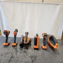 AS-IS- 18V Cordless 6-Tool Combo Kit with 2.0 Ah Battery  Charger  and Tool Bag