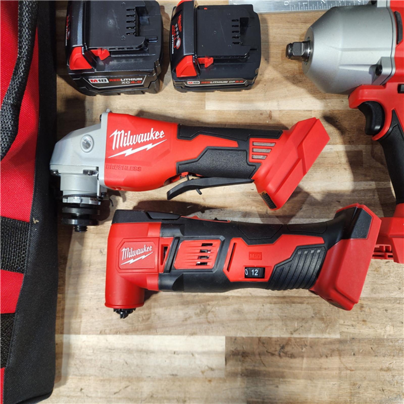 HOUSTON LOCATION - AS-IS (APPEARS LIKE NEW) M18 18-Volt Lithium-Ion Cordless Combo Kit 9-Tool with 2-Batteries  Charger and Tool Bag