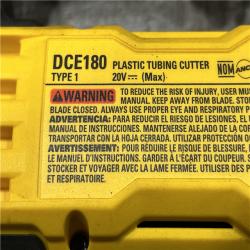 AS-IS DEWALT 20V MAX Cordless Plastic Tubing Cutter (Tool Only)