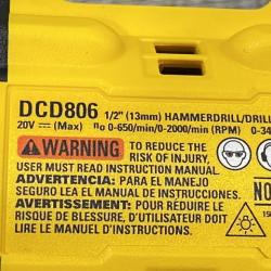 AS-IS DEWALT 20V XR Brushless Cordless 1/2 in. Hammer Drill (Tool-Only)