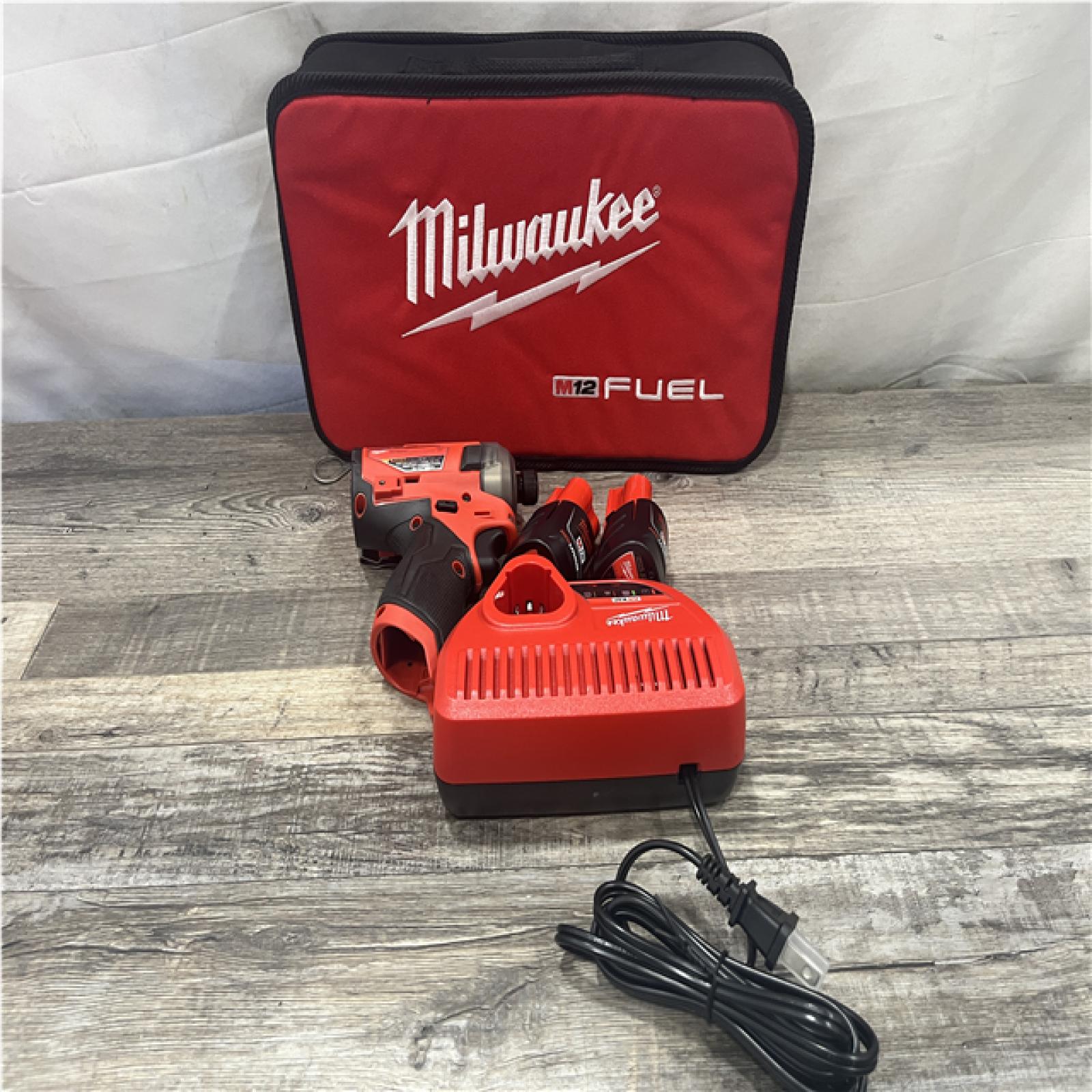 AS-IS Milwaukee FUEL SURGE 12V Lithium-Ion Brushless Cordless 1/4 in. Hex Impact Driver Compact Kit
