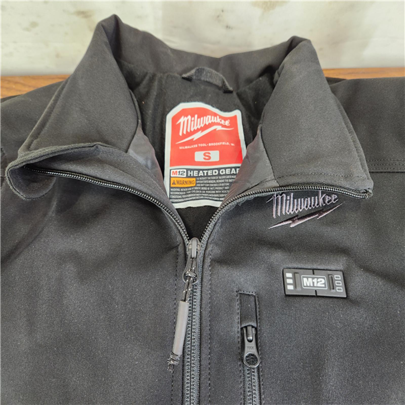 AS-IS Milwaukee M12 12V Cordless TOUGHSHELL Black Heated Jacket (Jacket Only) (Small)