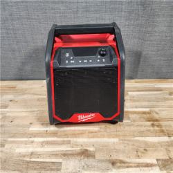HOUSTON LOCATION - AS-IS MILWAUKEE BLUETOOTH JOBSITE RADIO + CHARGER
