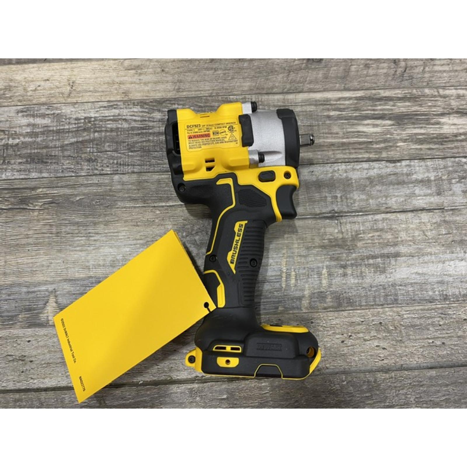 AS-IS DEWALT ATOMIC 20V MAX Cordless Brushless 3/8 in.Variable Speed Impact Wrench (Tool Only)