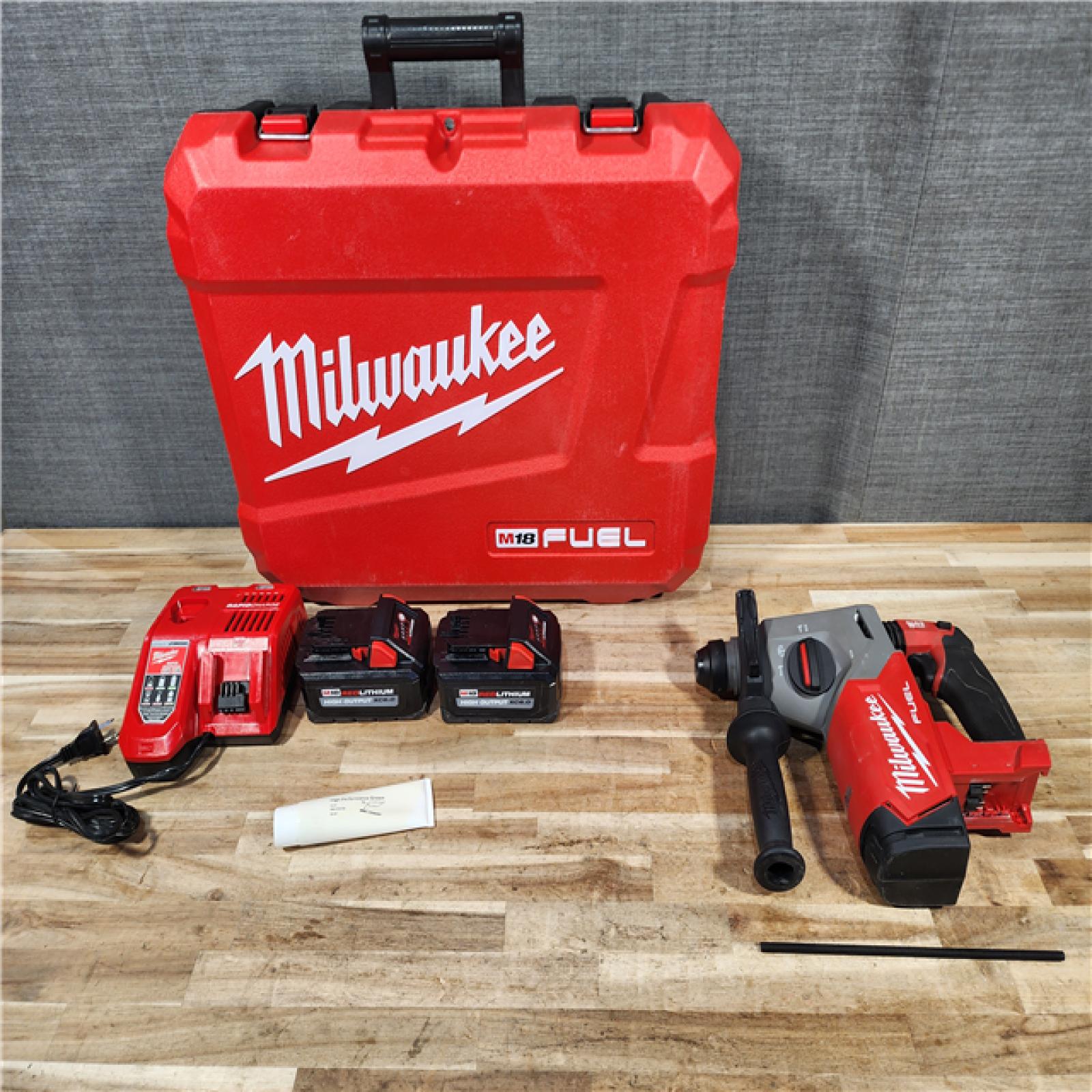 HOUSTON LOCATION - AS-IS Milwaukee FUEL 18V Lithium-Ion Brushless 1 in. Cordless SDS-Plus Rotary Hammer Kit