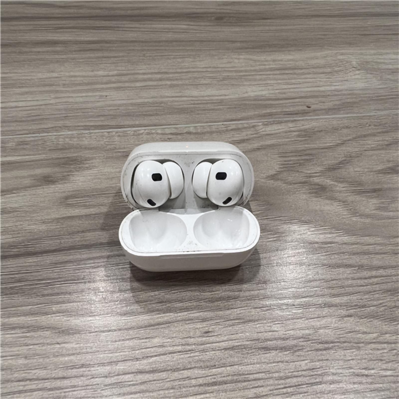AS-IS Apple AirPods Pro (2nd Generation) with the USB-C MagSafe Charging Case