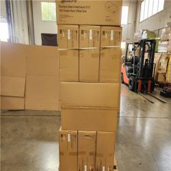 Phoenix Location NEW Seasons Stainless Steel Undermount 31.5 18G Double Bowl Offset Sink Pallet (14 Total) (SEALED)