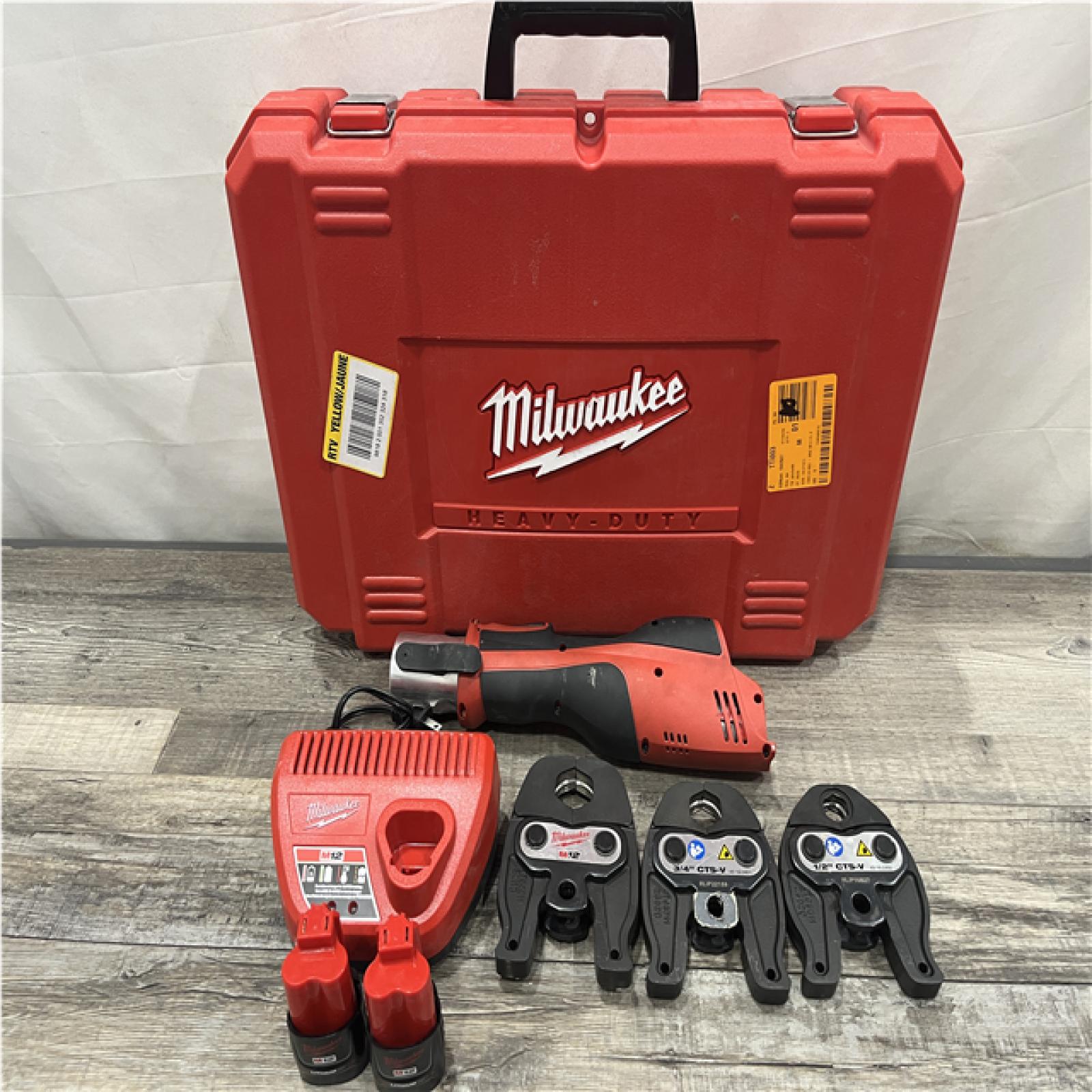 AS-IS Milwaukee 12-Volt Lithium-Ion FORCE LOGIC Copper Press Tool Kit