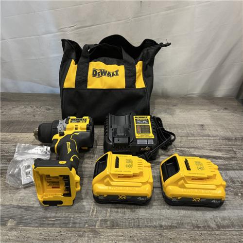AS-IS DEWALT 20V XR Lithium-Ion Cordless Brushless 1/2 in. Drill/Driver Kit