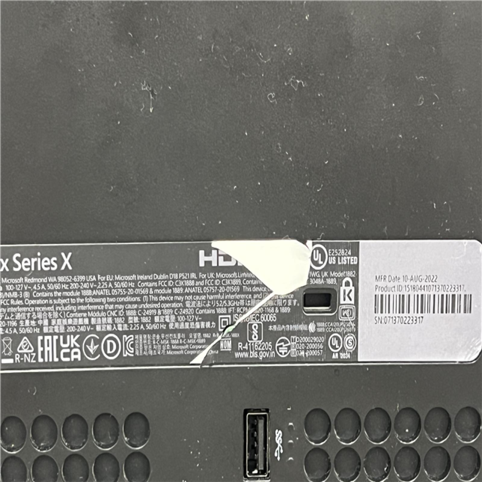 AS-IS Microsoft Xbox Series X 1TB Carbon Black