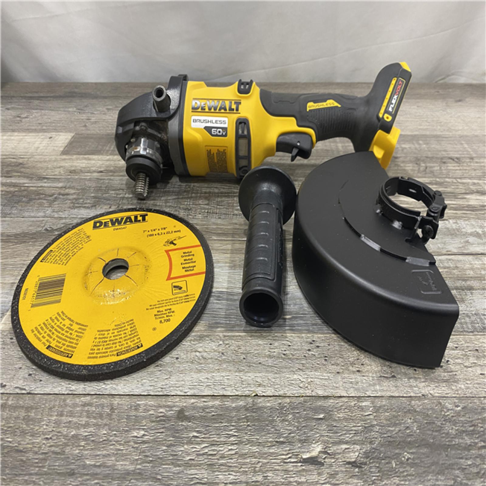 AS-IS DEWALT FLEXVOLT 60V Cordless 7 in. Angle Grinder (Tool-Only)