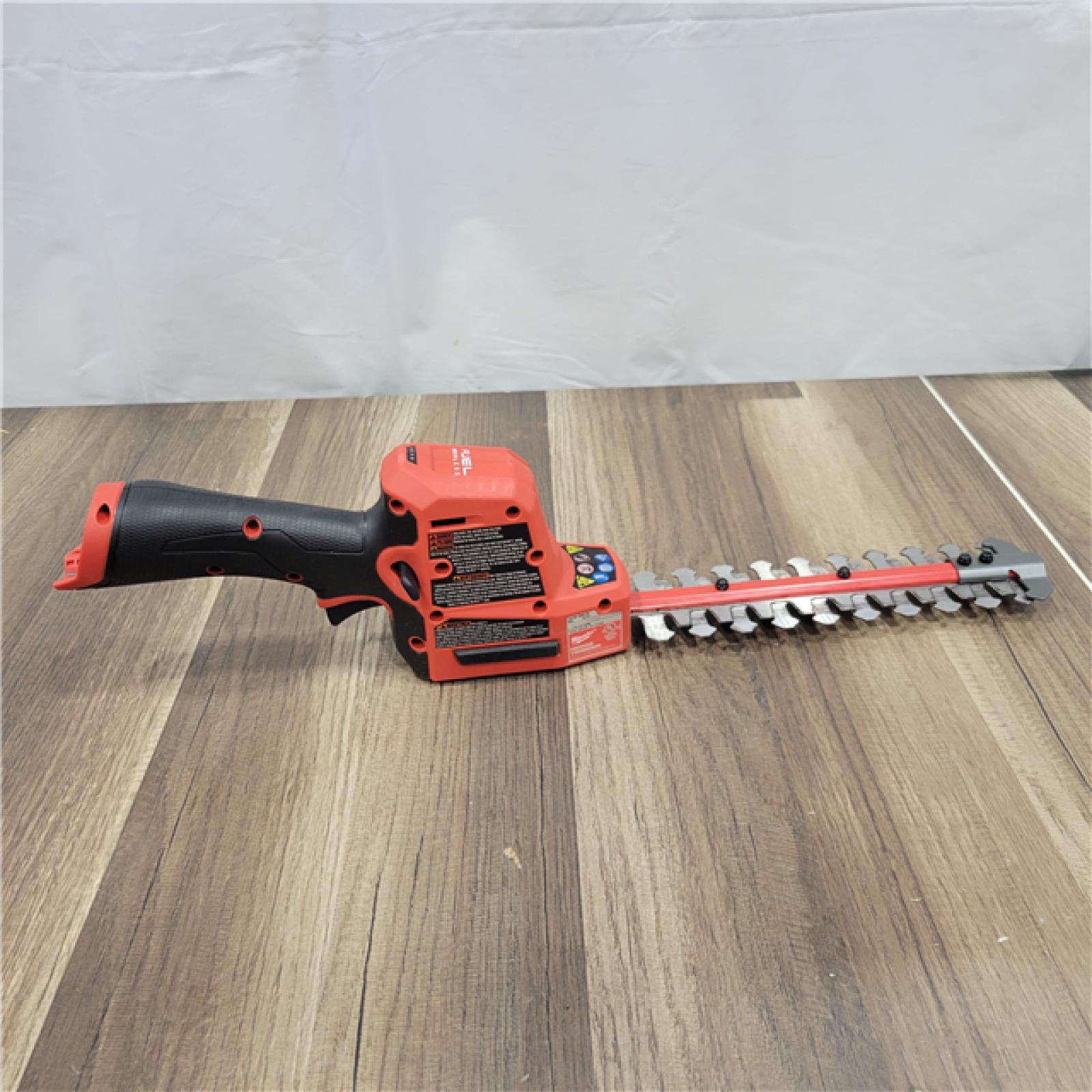 AS-IS   Milwaukee M12 FUEL 8 in. 12V Lithium-Ion Brushless Cordless Battery Hedge Trimmer (Tool-Only)