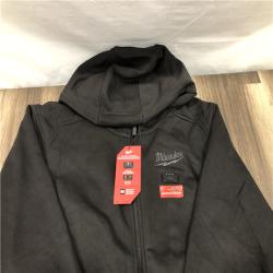 AS-IS Milwaukee Men's Large 12-Volt Lithium-Ion Cordless Black Heated Jacket Hoodie Kit