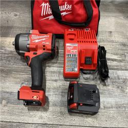AS-IS Milwaukee FUEL 18V Lithium-Ion Brushless Cordless 1/2 in. Impact Wrench w/Friction Ring Kit