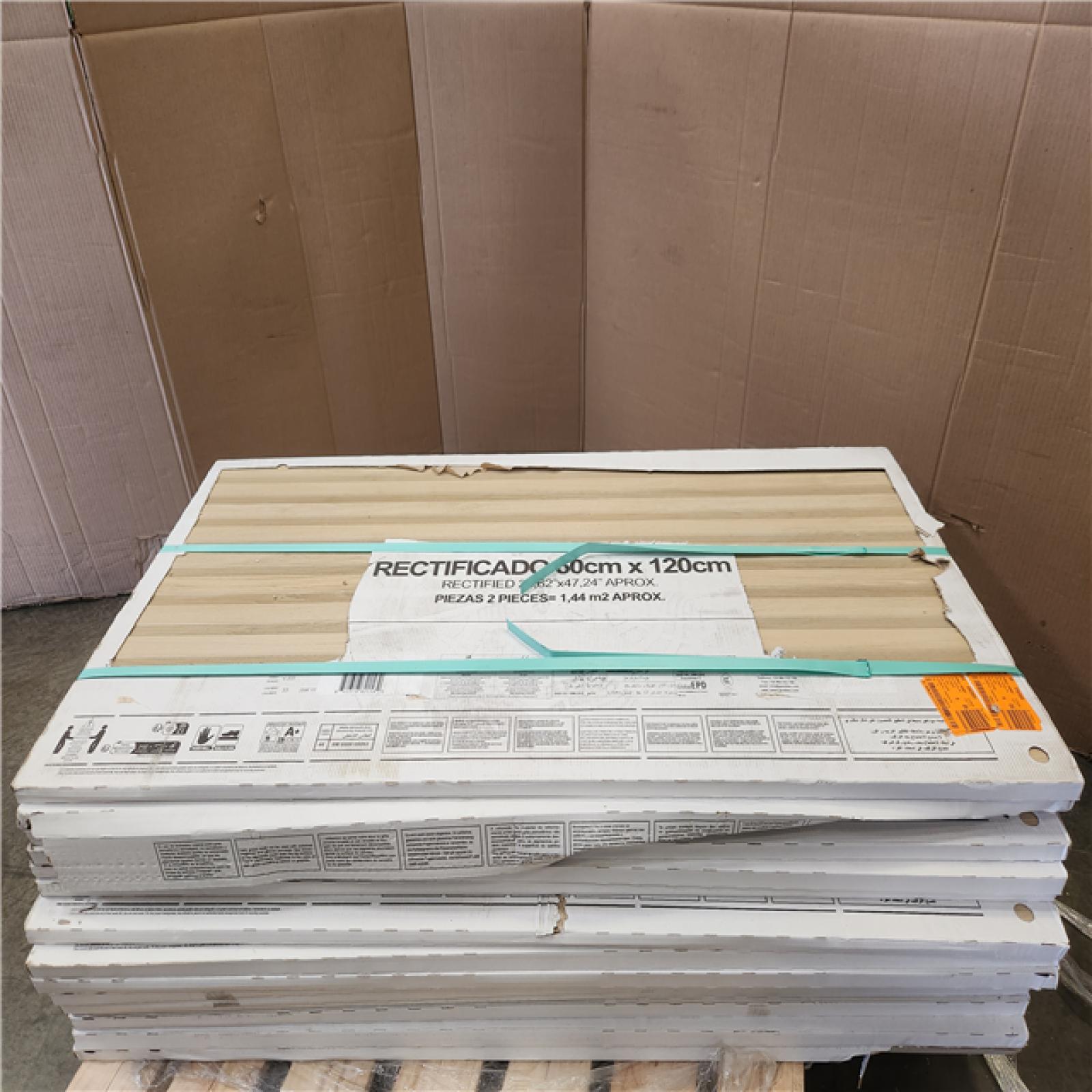 Phoenix Ivy Hill Tile Brookline Ribbon Miel Brown 23.62 in. x 47.24 in. Matte Porcelain Floor and Wall Tile (216 sq. ft./14 Case)